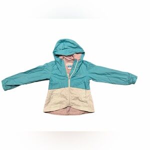 Columbia Girls' Rain-Zilla II Jacket Geyser/Sea Ice Waterproof and Fleece Lined